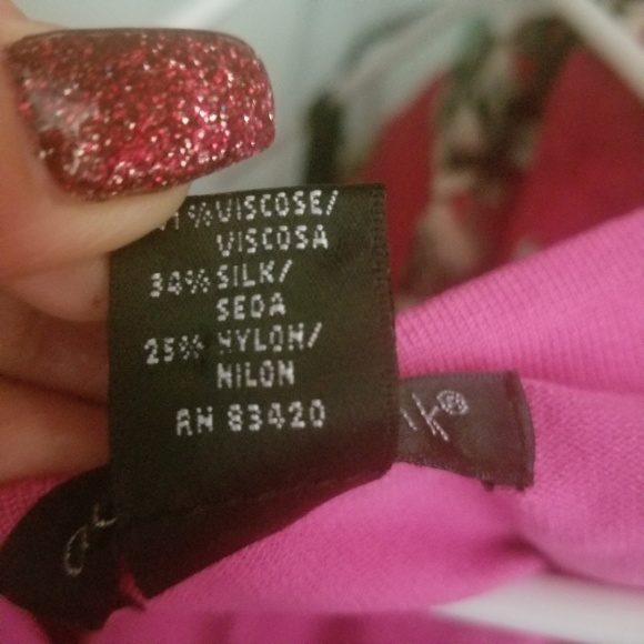 Pink silk/nylon blend sweater - Picture 6 of 6